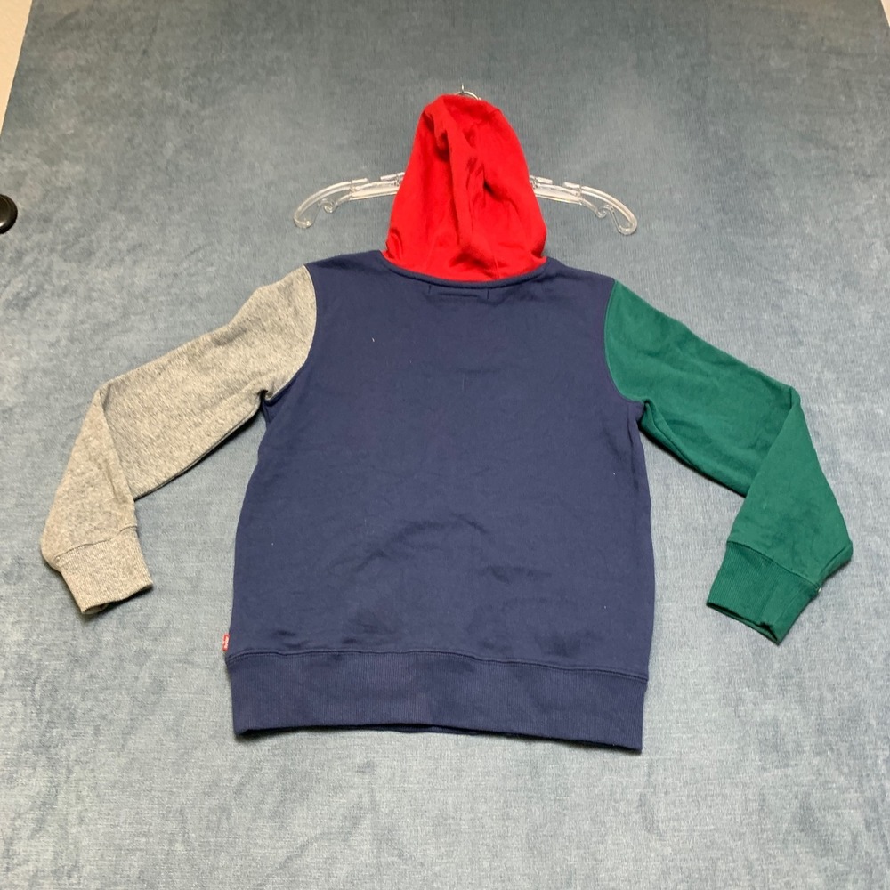 Levi's Essentials Hoodie Boys Medium Multicolor Colorblock Fleece Lined Comfy - Picture 10 of 15